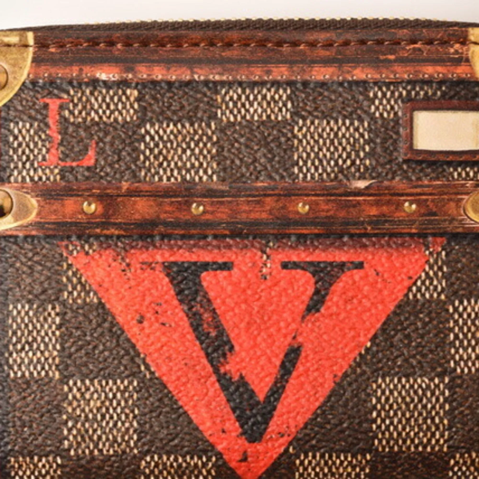 Louis Vuitton Coin Purse Card Case Isetan Store Limited LOUIS VUITTON Folded Wallet Zippy Trunk Time M63834