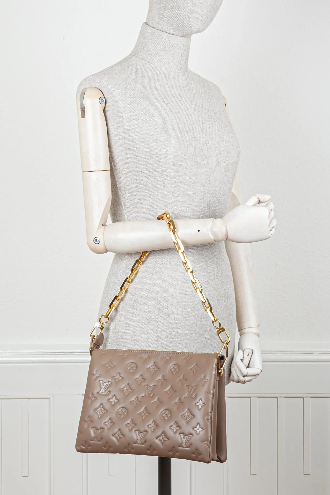 LOUIS VUITTON Coussin PM Bag Taupe