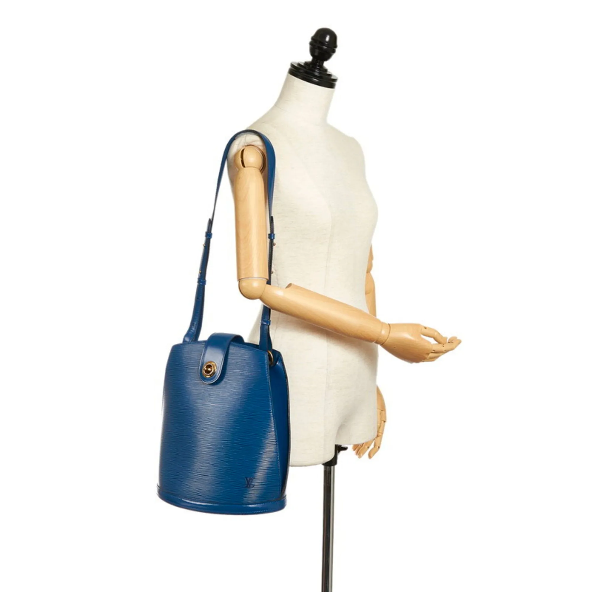 Louis Vuitton Epi Cluny One Shoulder Bag M52255 Toledo Blue Leather Ladies LOUIS VUITTON