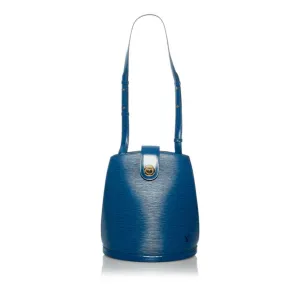 Louis Vuitton Epi Cluny One Shoulder Bag M52255 Toledo Blue Leather Ladies LOUIS VUITTON