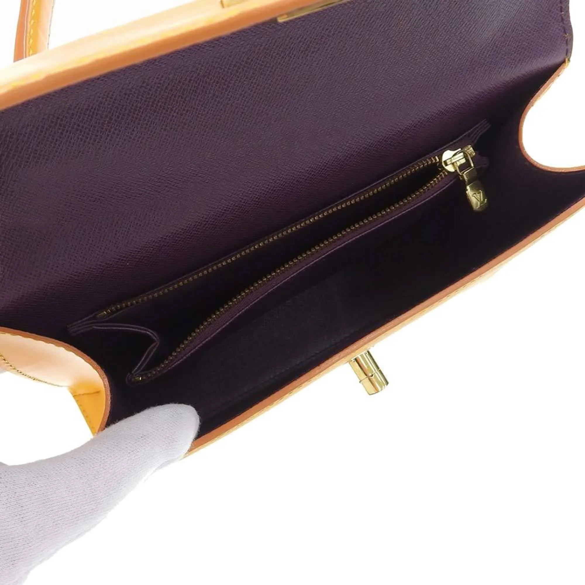 Louis Vuitton Epi Malesherbe Handbag Yellow M52379