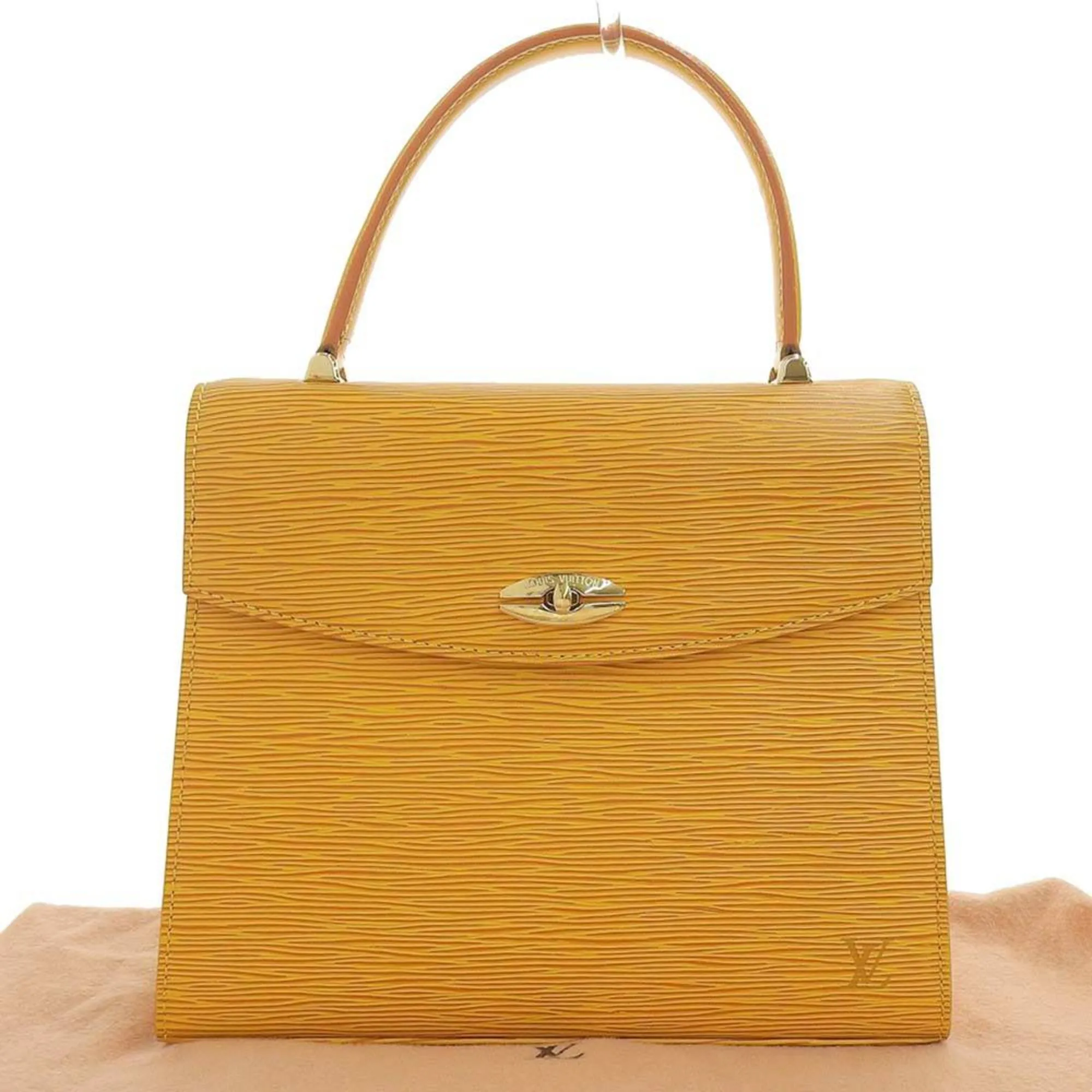 Louis Vuitton Epi Malesherbe Handbag Yellow M52379