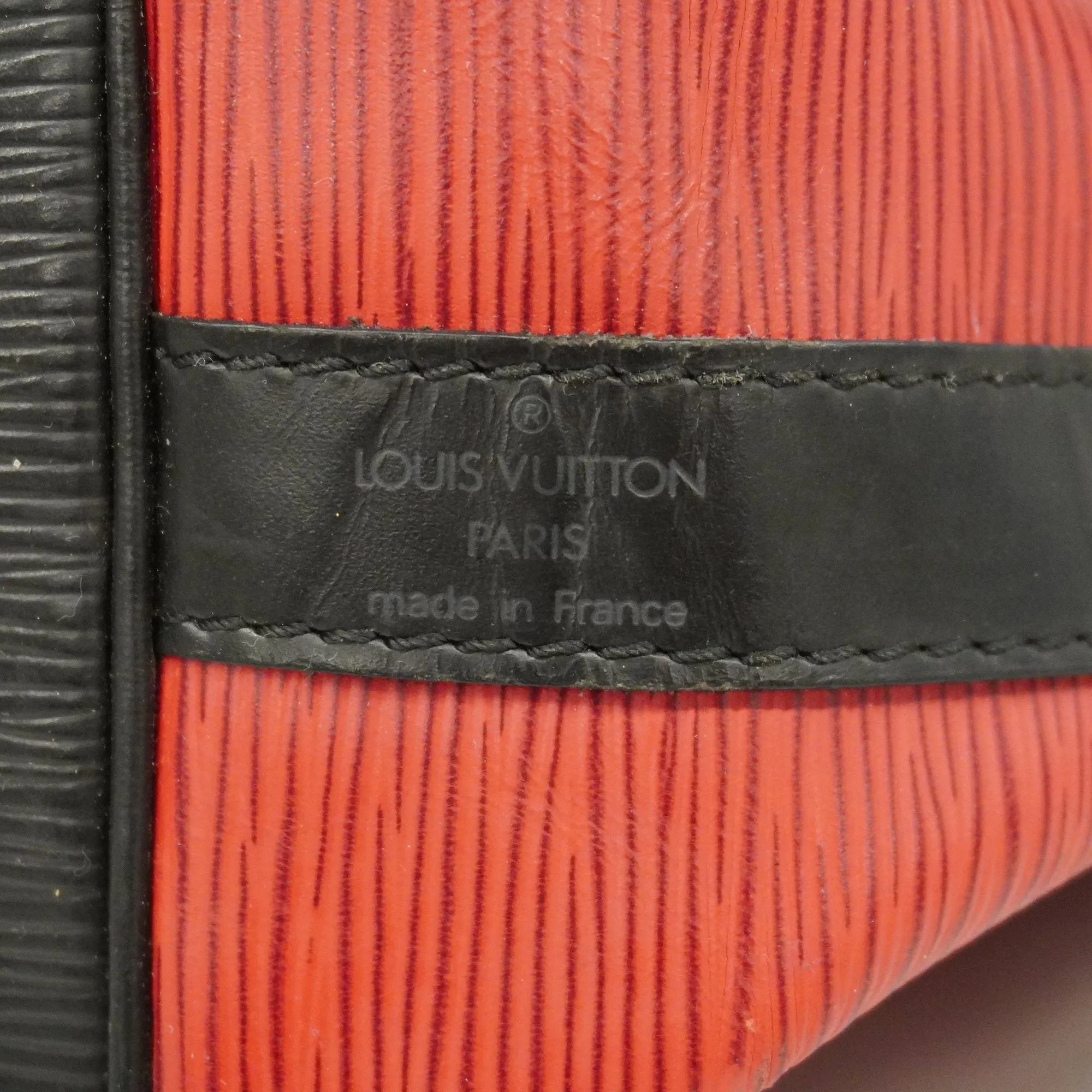 LOUIS VUITTON  Epi Petit Noe M44172 Women's Shoulder Bag Castilian Red,Noir