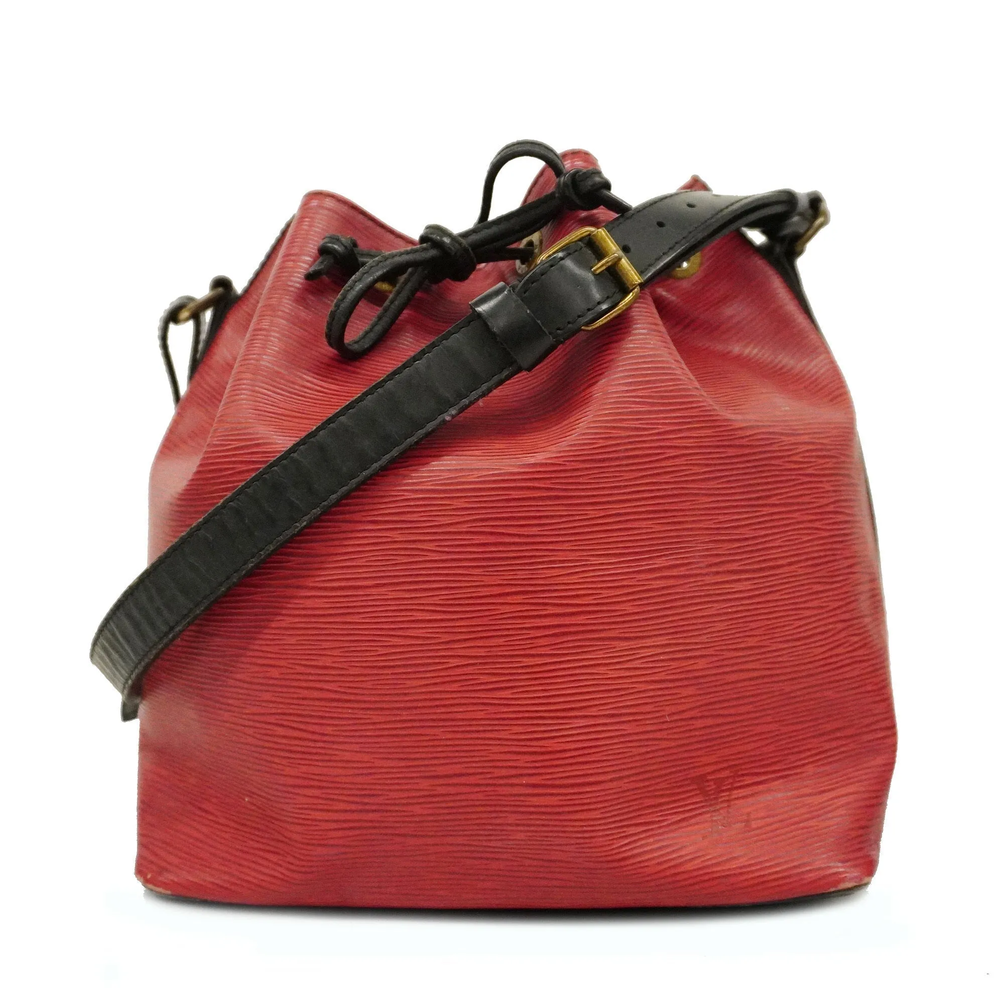 LOUIS VUITTON  Epi Petit Noe M44172 Women's Shoulder Bag Castilian Red,Noir