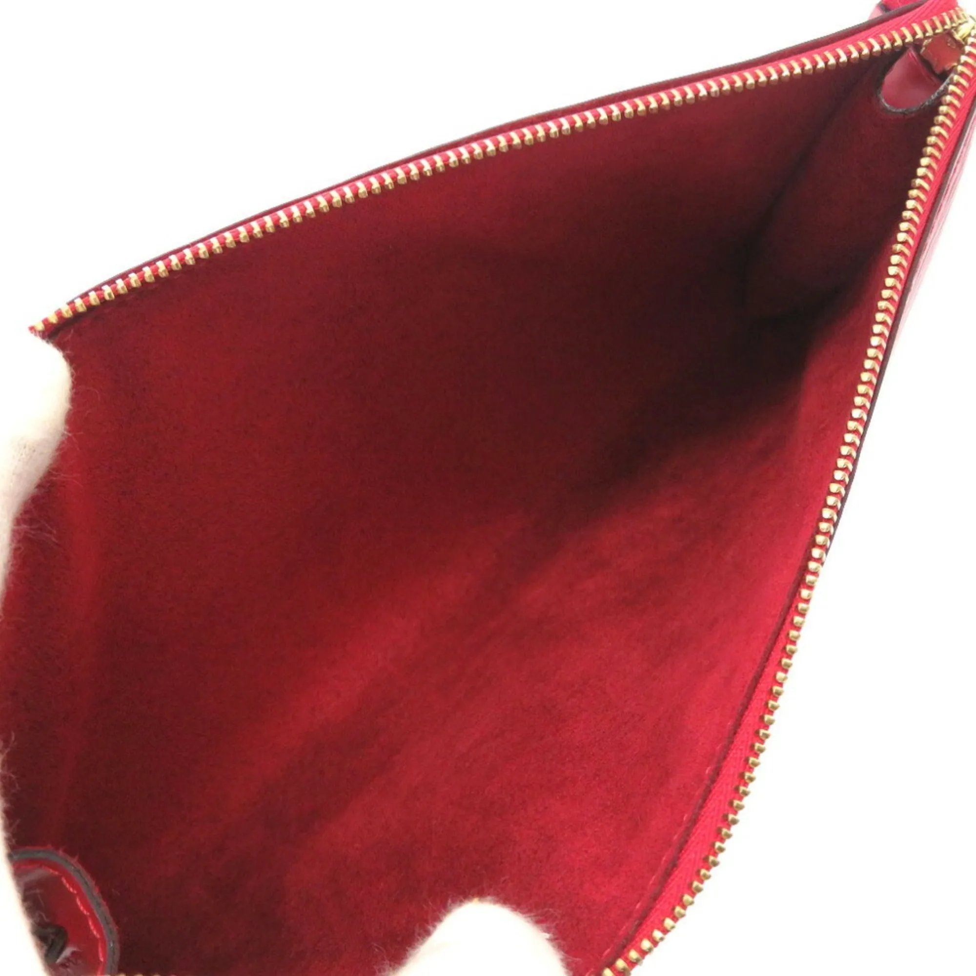 Louis Vuitton Epi Pochette Accessory Red M52947 Handbag 0193 LOUIS VUITTON