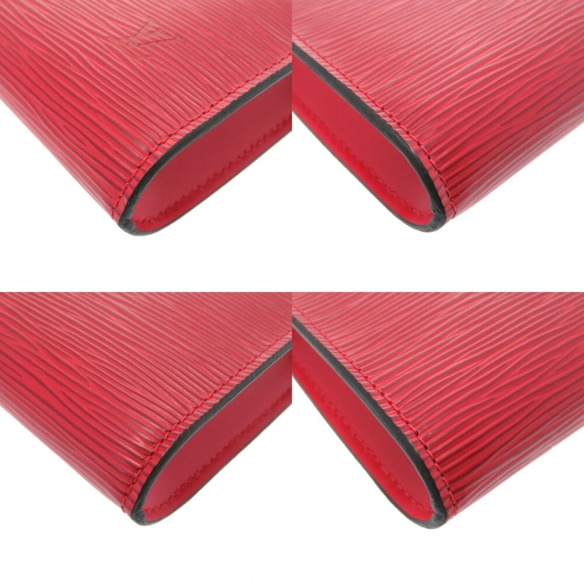 Louis Vuitton Epi Pochette Accessory Red M52947 Handbag 0193 LOUIS VUITTON
