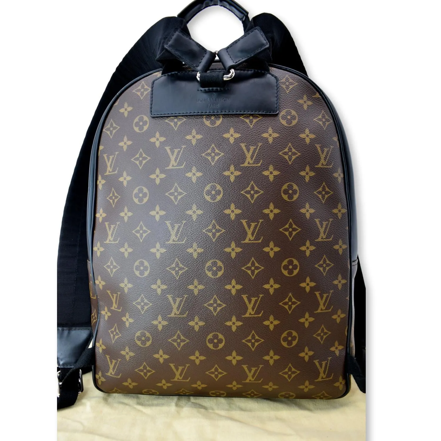 LOUIS VUITTON Josh Monogram Canvas Backpack Bag Brown