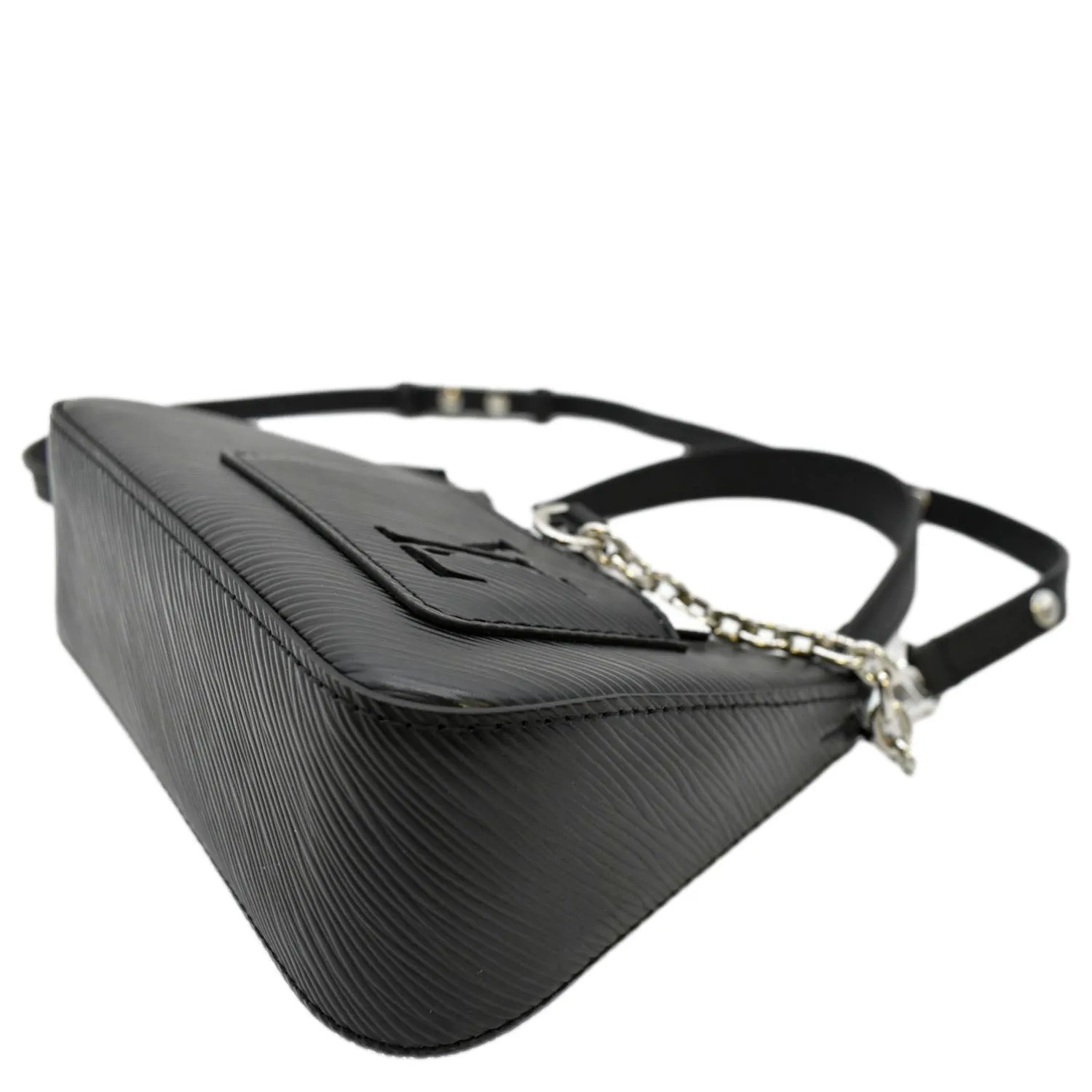 LOUIS VUITTON Marellini Epi Leather Shoulder Bag Black