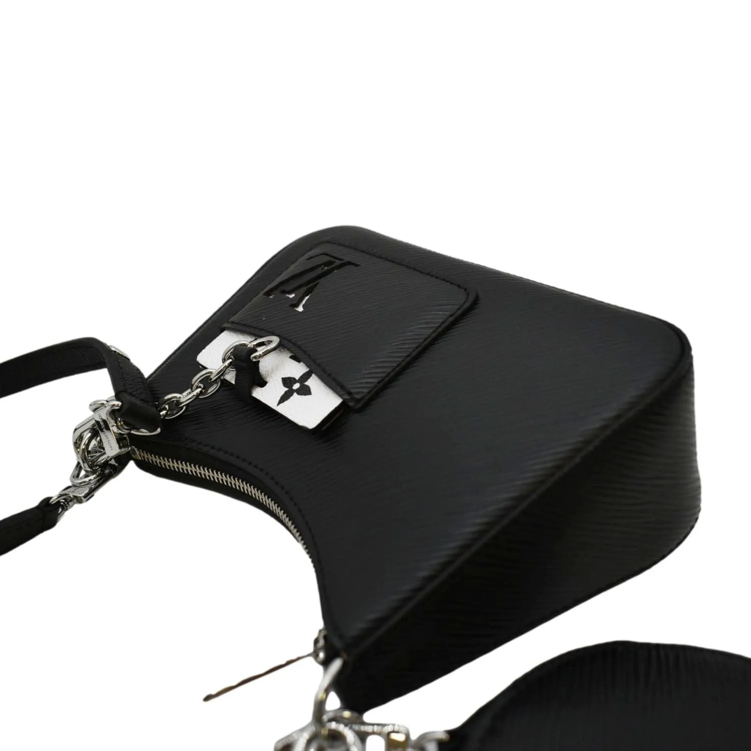 LOUIS VUITTON Marellini Epi Leather Shoulder Bag Black
