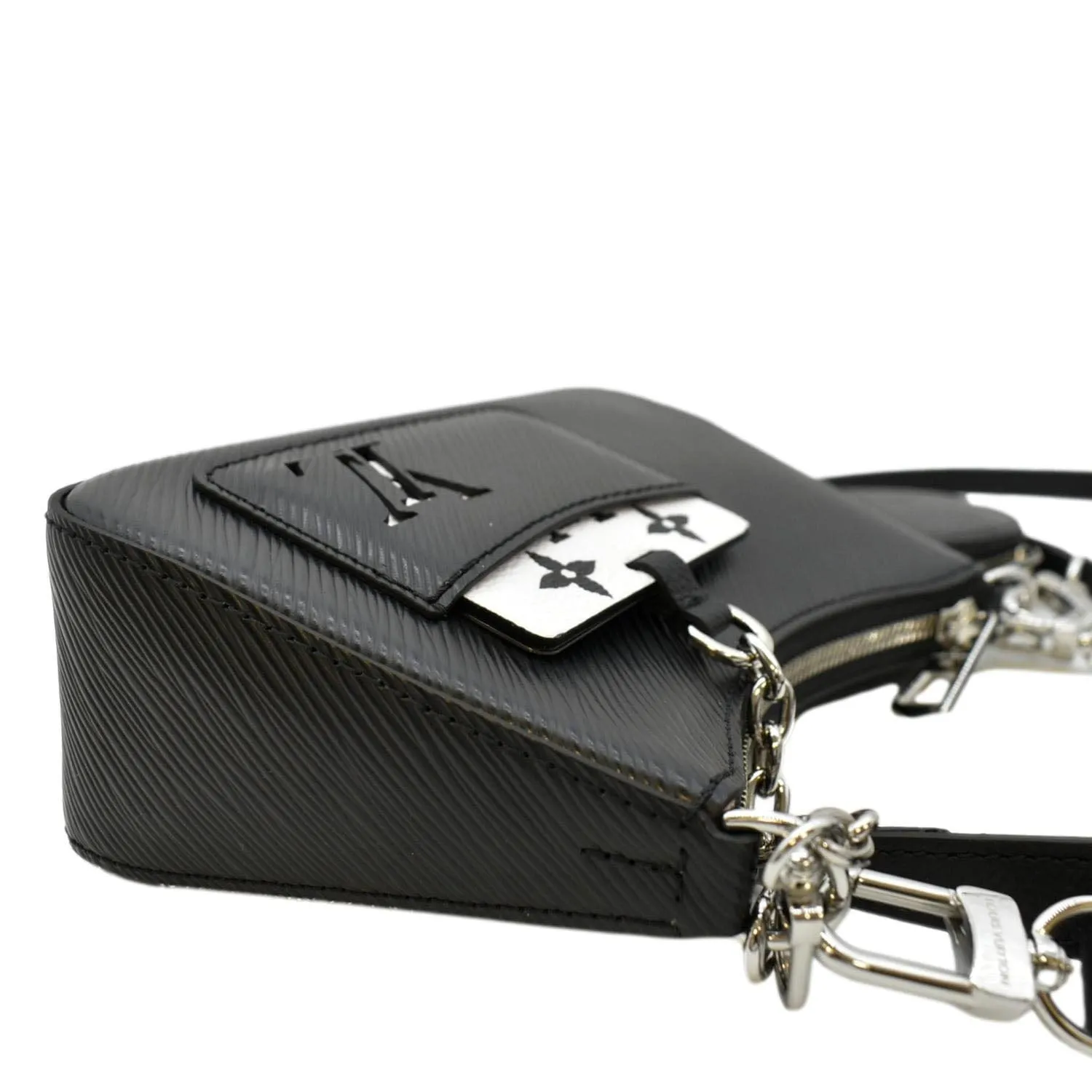 LOUIS VUITTON Marellini Epi Leather Shoulder Bag Black
