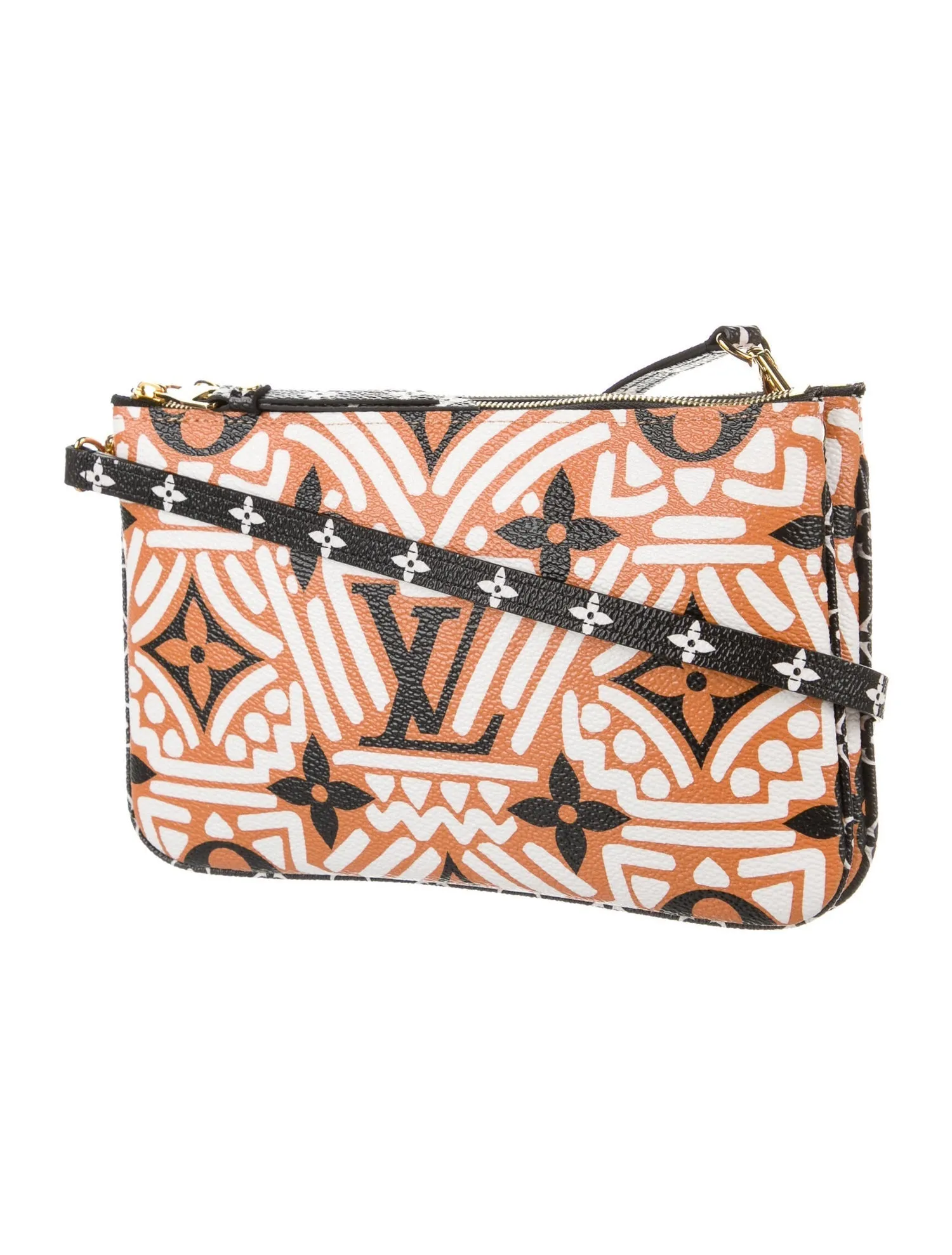 LOUIS VUITTON Monogram Crafty Double Zip Pochette