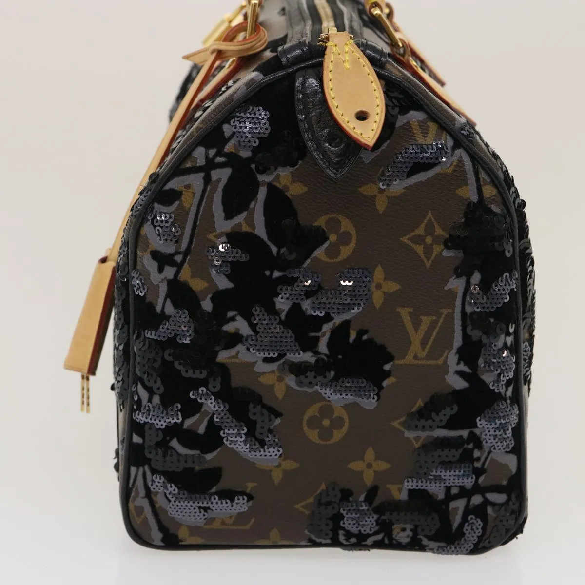 LOUIS VUITTON Monogram Fleur De Jais Speedy 30 Hand Bag M40436 LV Auth fm1424A