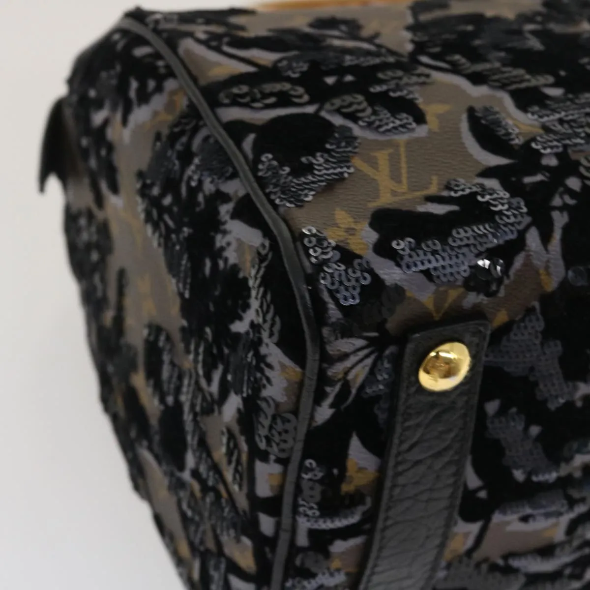 LOUIS VUITTON Monogram Fleur De Jais Speedy 30 Hand Bag M40436 LV Auth fm1424A