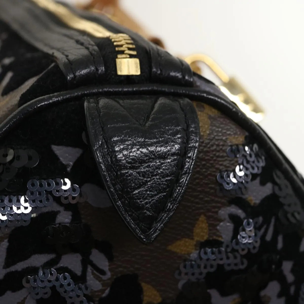 LOUIS VUITTON Monogram Fleur De Jais Speedy 30 Hand Bag M40436 LV Auth fm1424A