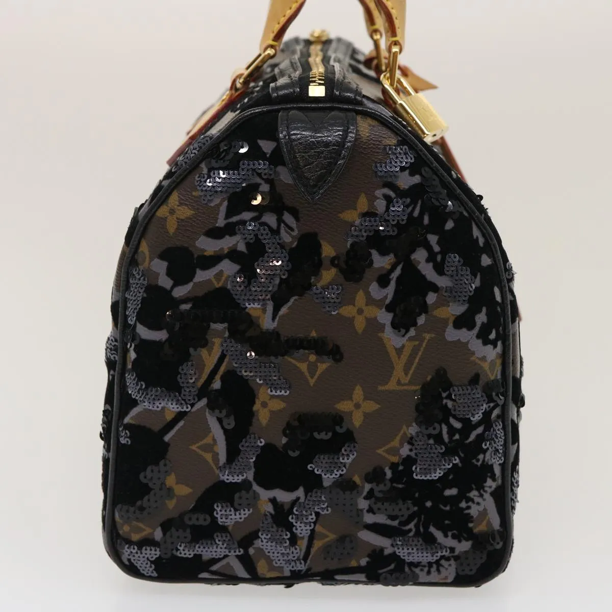 LOUIS VUITTON Monogram Fleur De Jais Speedy 30 Hand Bag M40436 LV Auth fm1424A