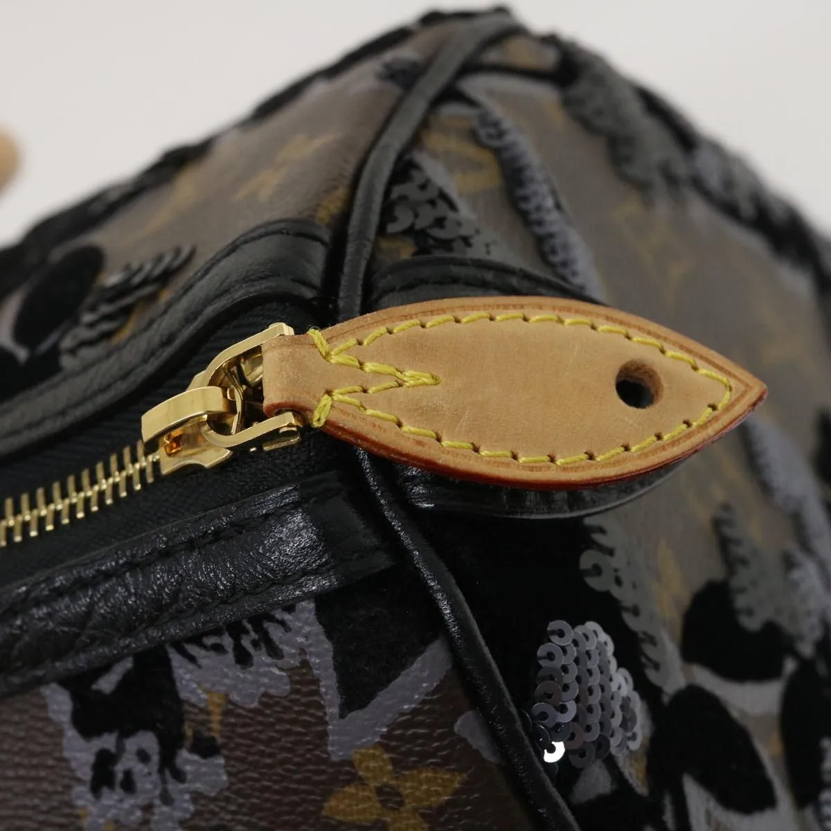 LOUIS VUITTON Monogram Fleur De Jais Speedy 30 Hand Bag M40436 LV Auth fm1424A