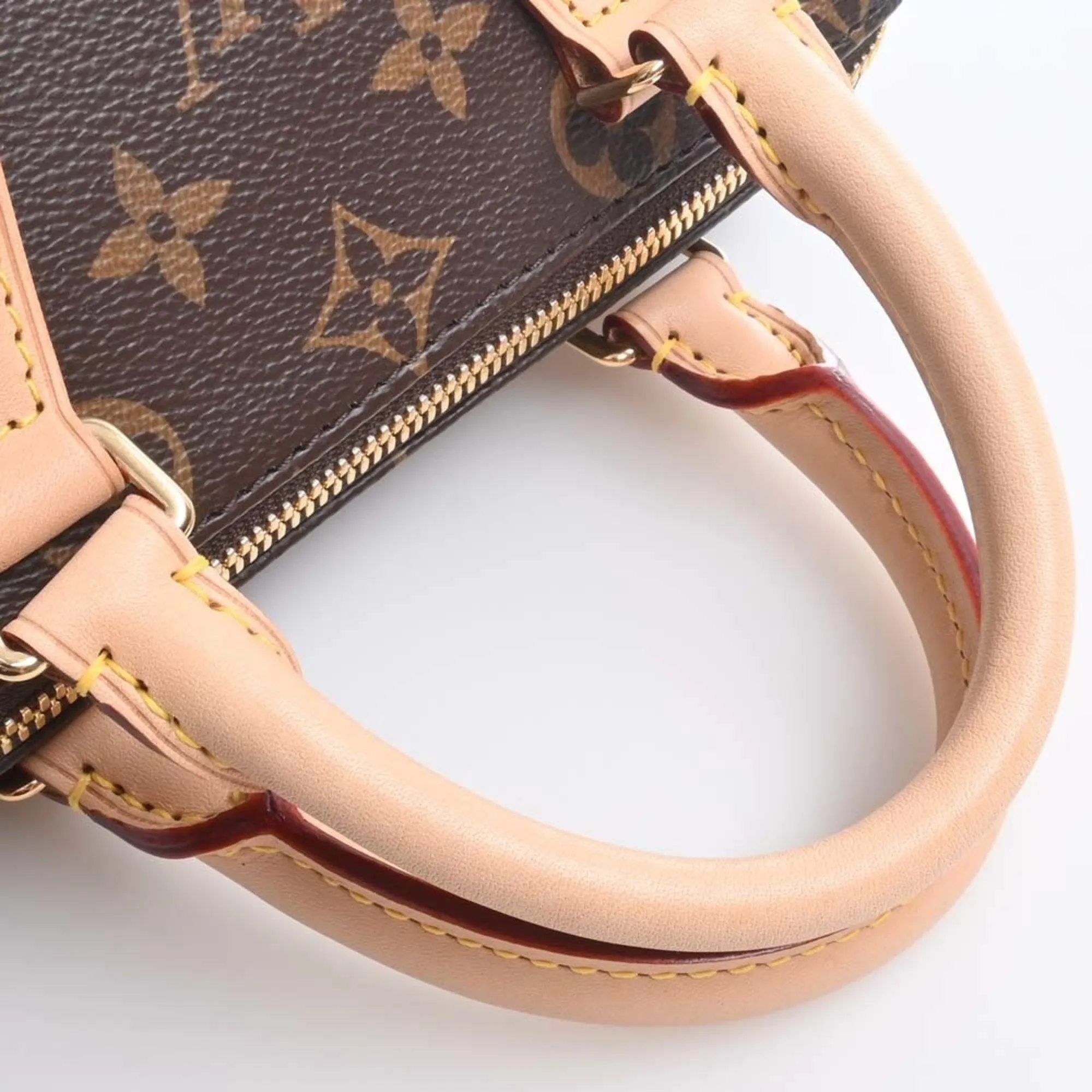 LOUIS VUITTON Monogram Speedy Bandouliere 20 Handbag M45957 Brown Women's