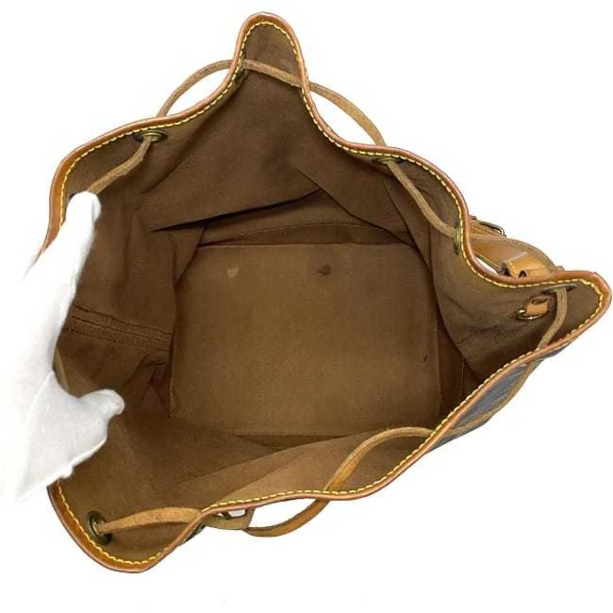 LOUIS VUITTON Noe Brown Beige Gold Monogram M42224 Canvas Nume Unknown