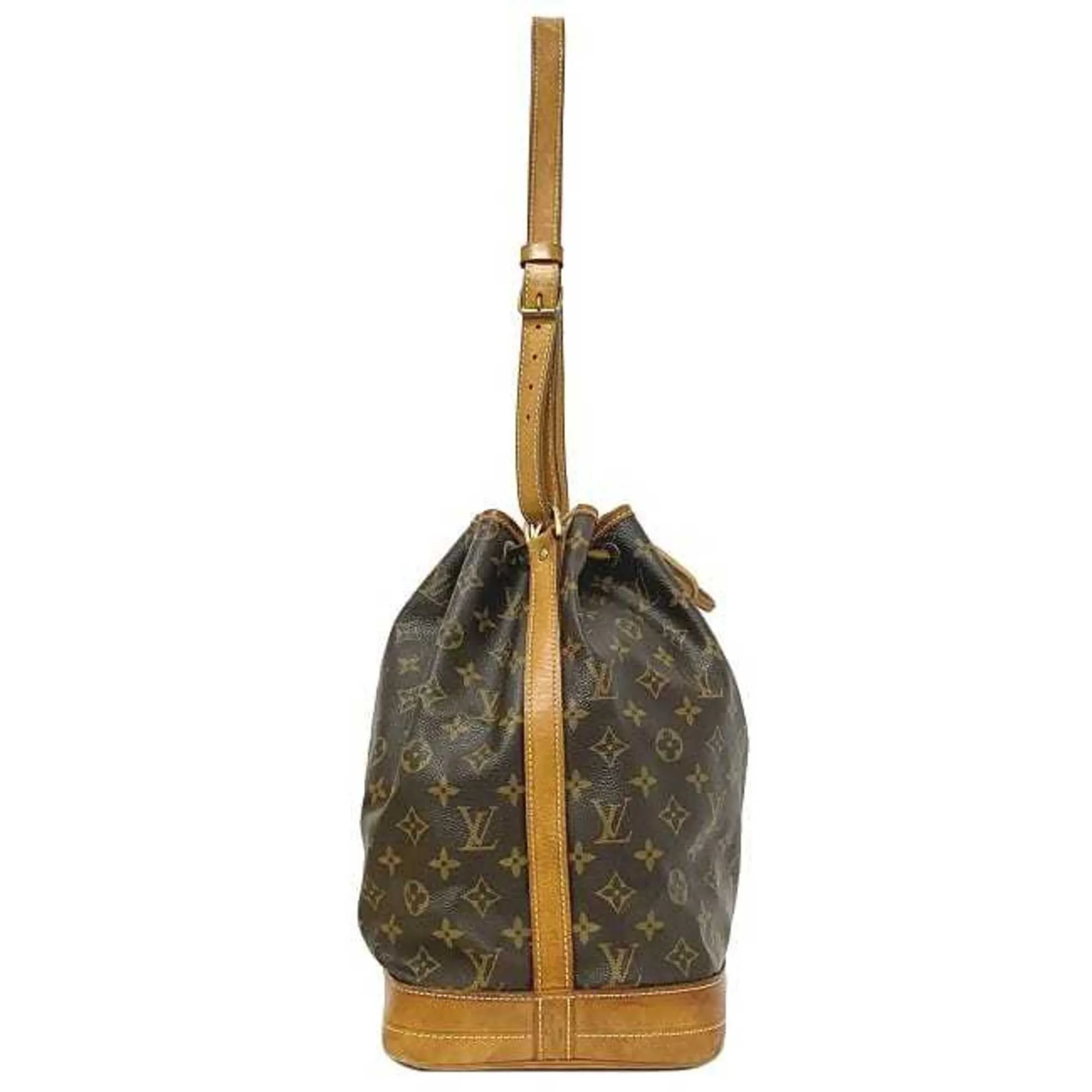 LOUIS VUITTON Noe Brown Beige Gold Monogram M42224 Canvas Nume Unknown