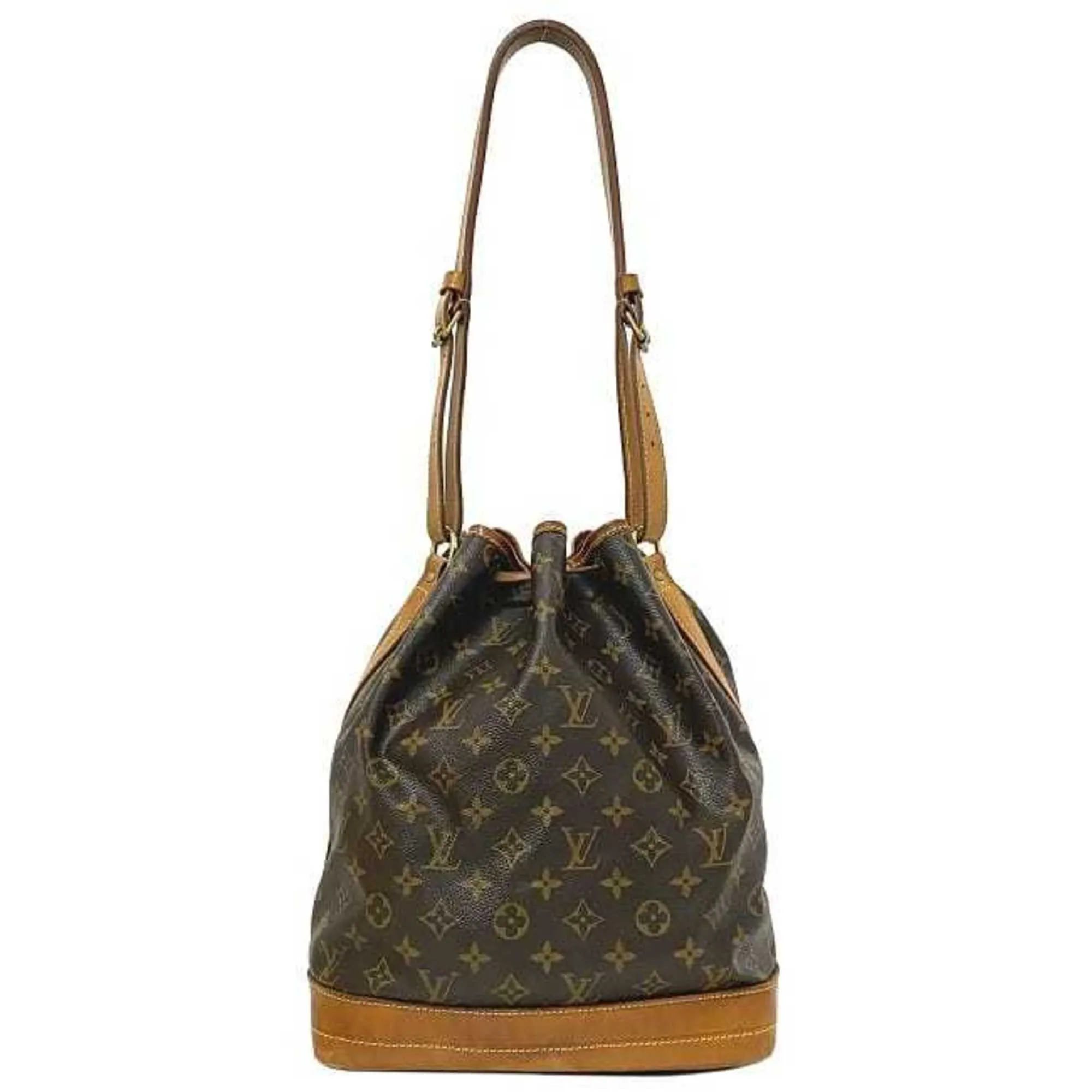 LOUIS VUITTON Noe Brown Beige Gold Monogram M42224 Canvas Nume Unknown