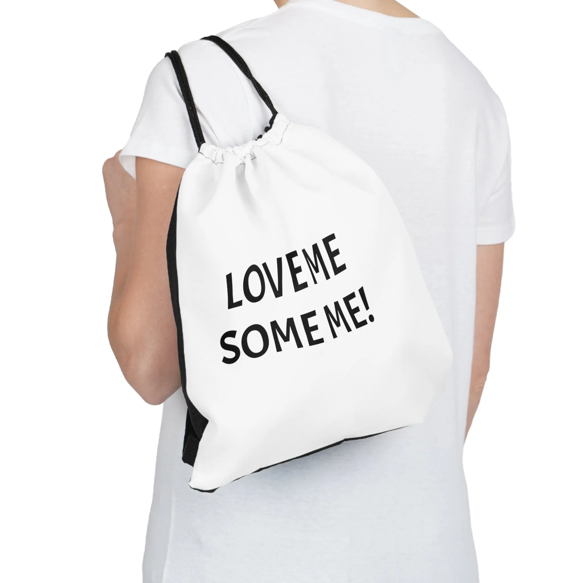 LOVE ME SOME ME! Drawstring Bag