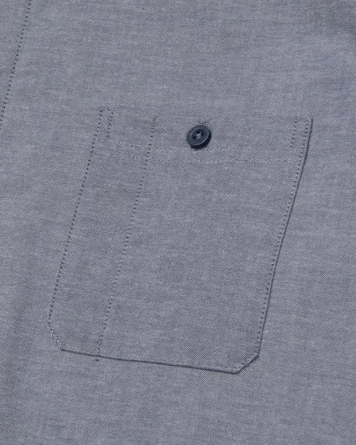 Men's Classic Oxford Long Sleeve Work Shirt - Denim Blue