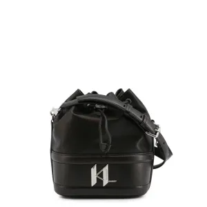Modern Leather Drawstring Shoulder Bag
