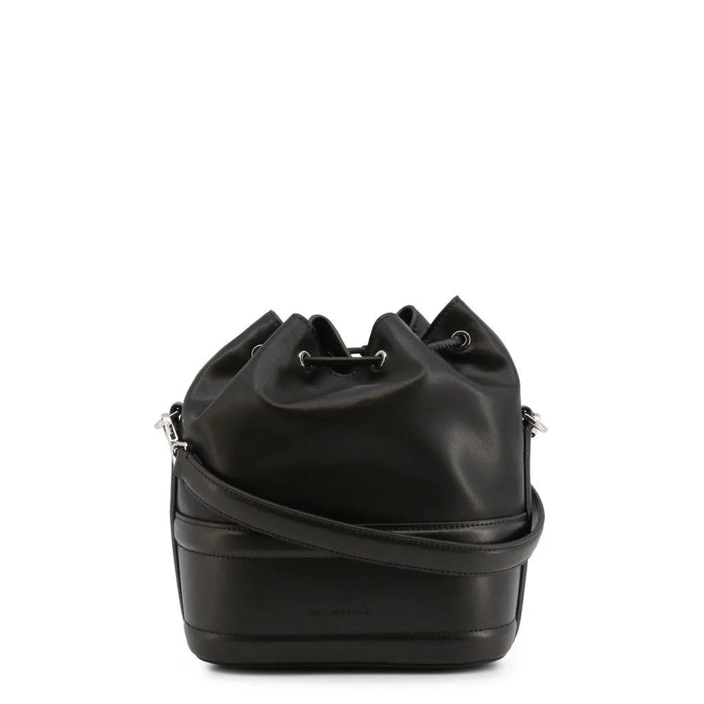 Modern Leather Drawstring Shoulder Bag