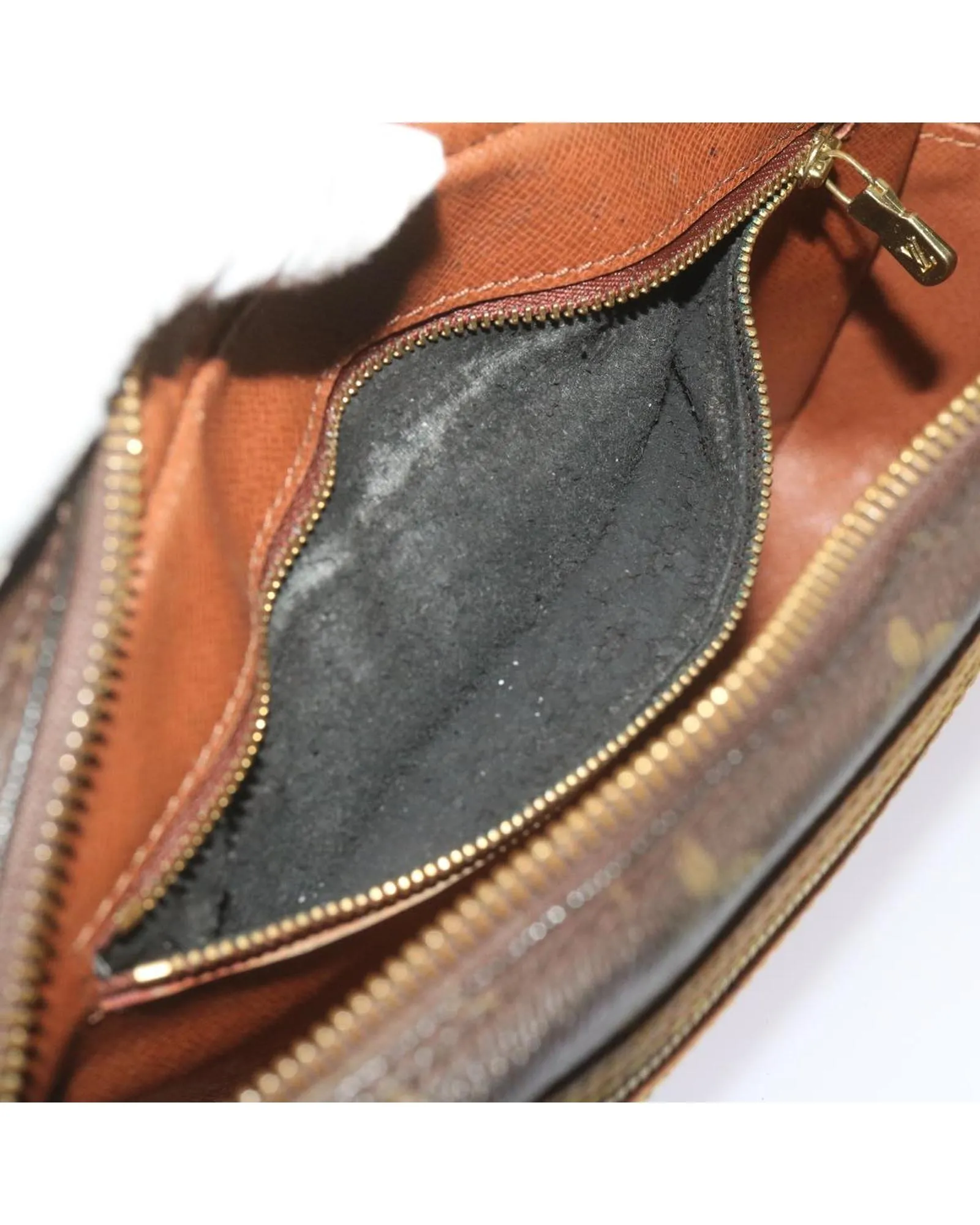 Monogram Leather Clutch with Dragonne Strap
