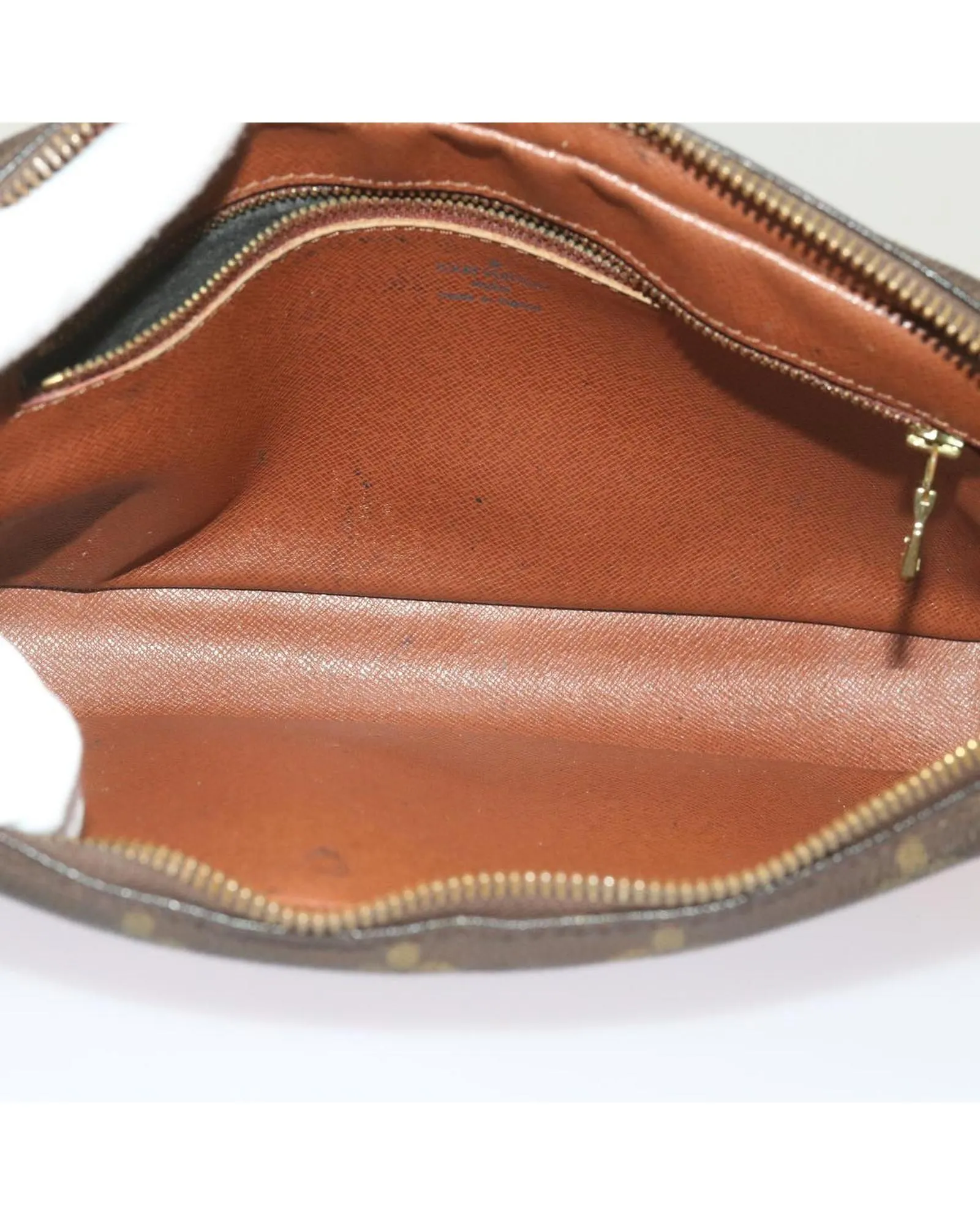 Monogram Leather Clutch with Dragonne Strap