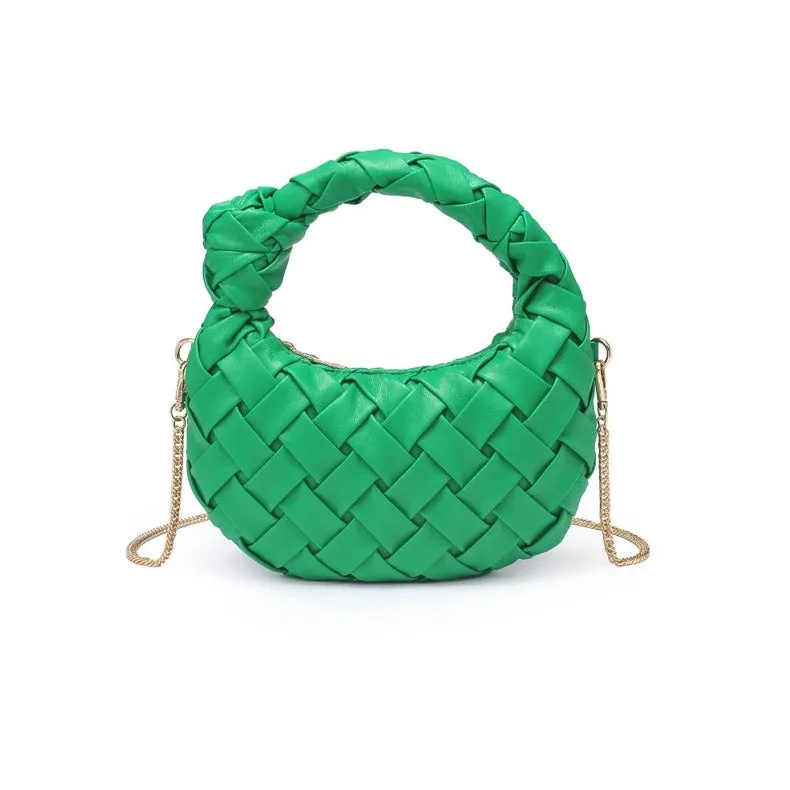 Nadia Woven Crossbody Green