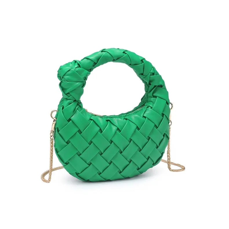Nadia Woven Crossbody Green