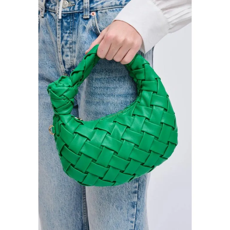Nadia Woven Crossbody Green