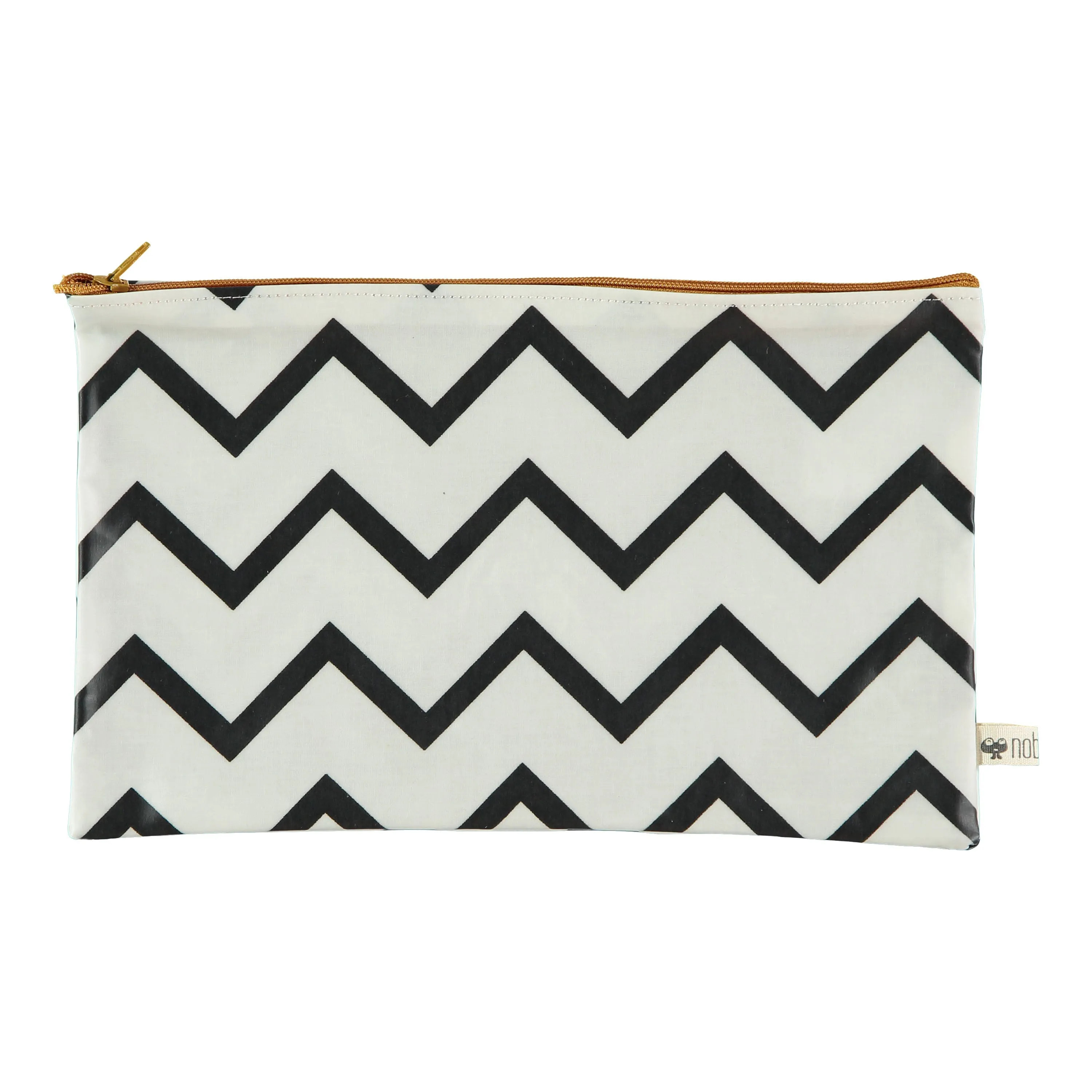 nobodinoz Pencil Case Roma Zigzag Black