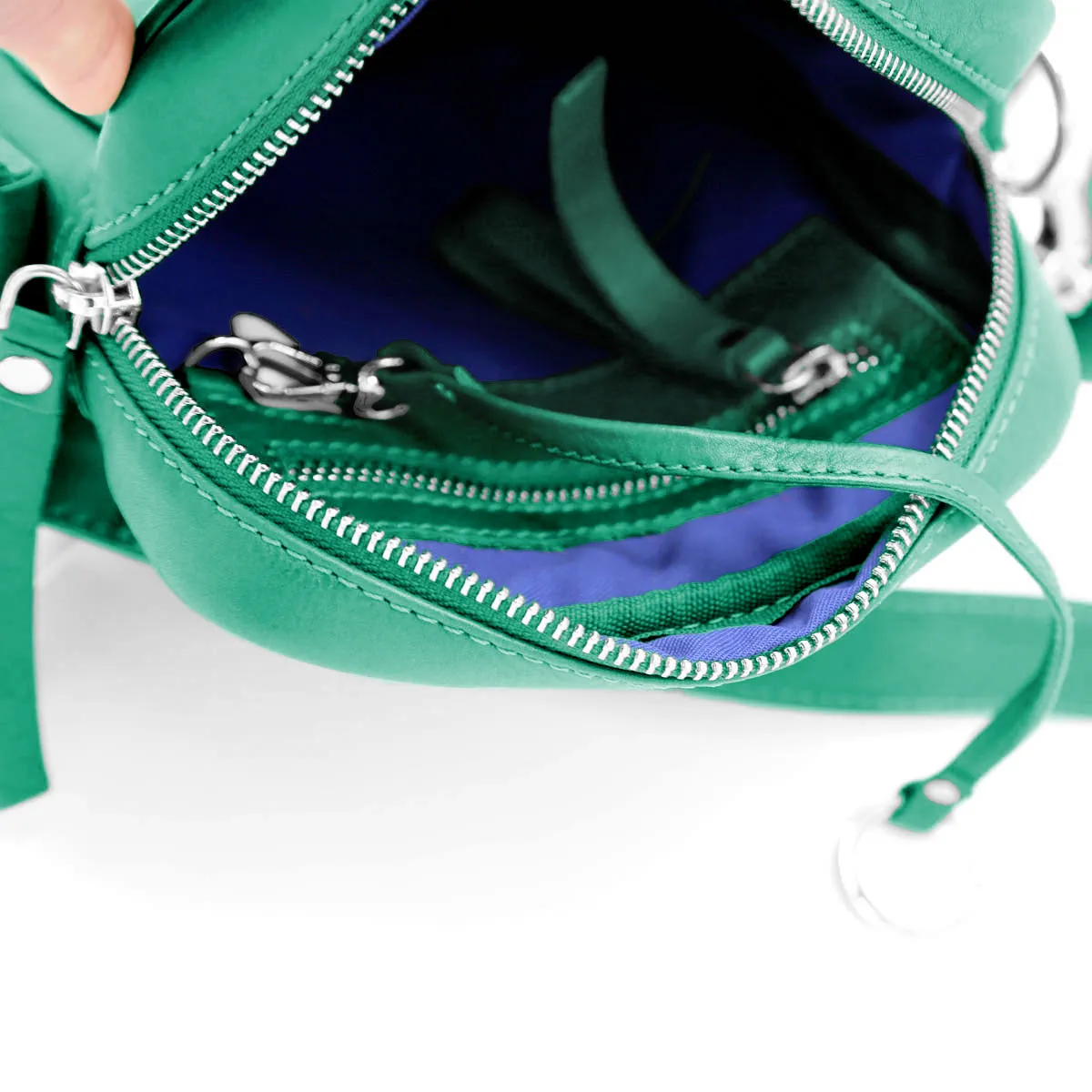 North-South Crossbody Emerald Green