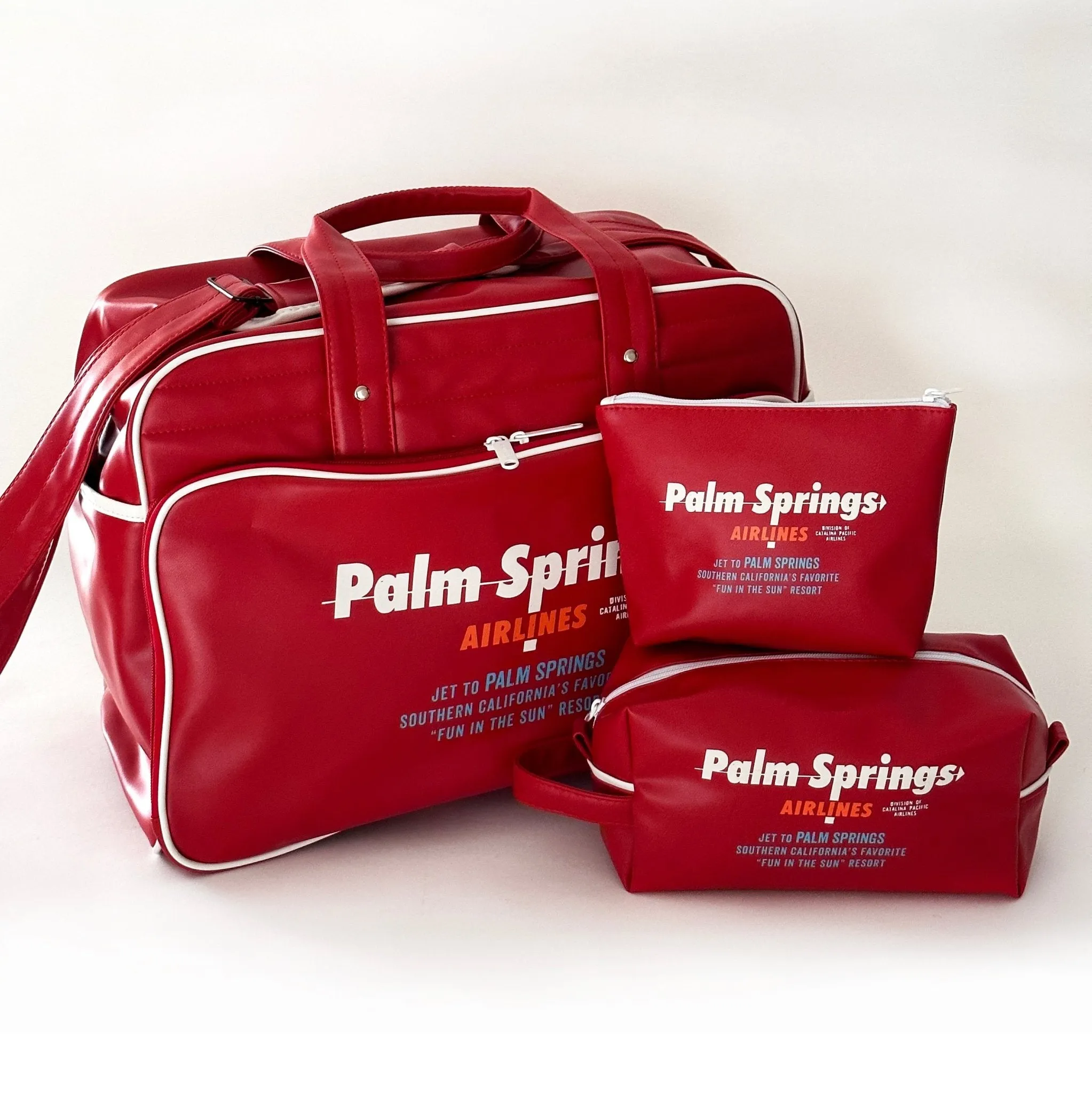 Palm Springs Airlines Weekender Bag - Red