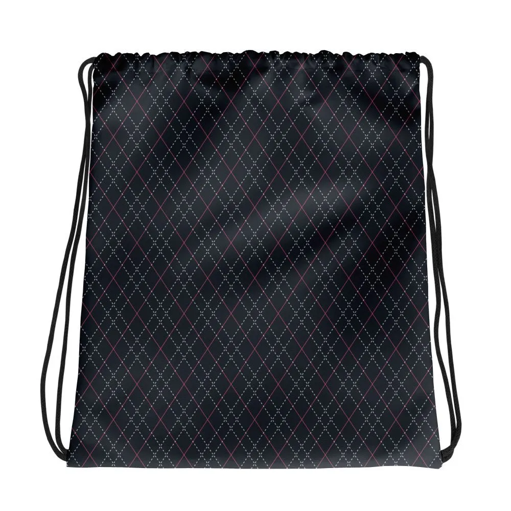 Pink Nexus Drawstring Bag