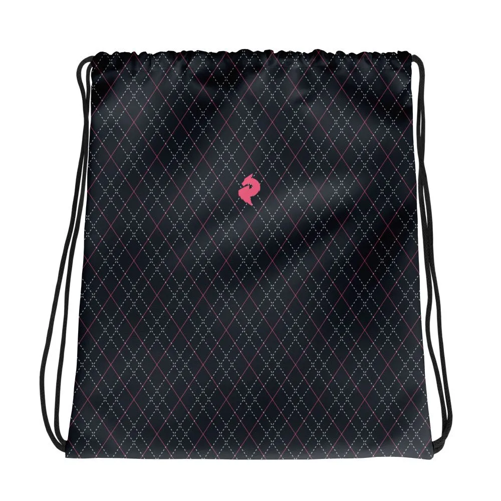 Pink Nexus Drawstring Bag