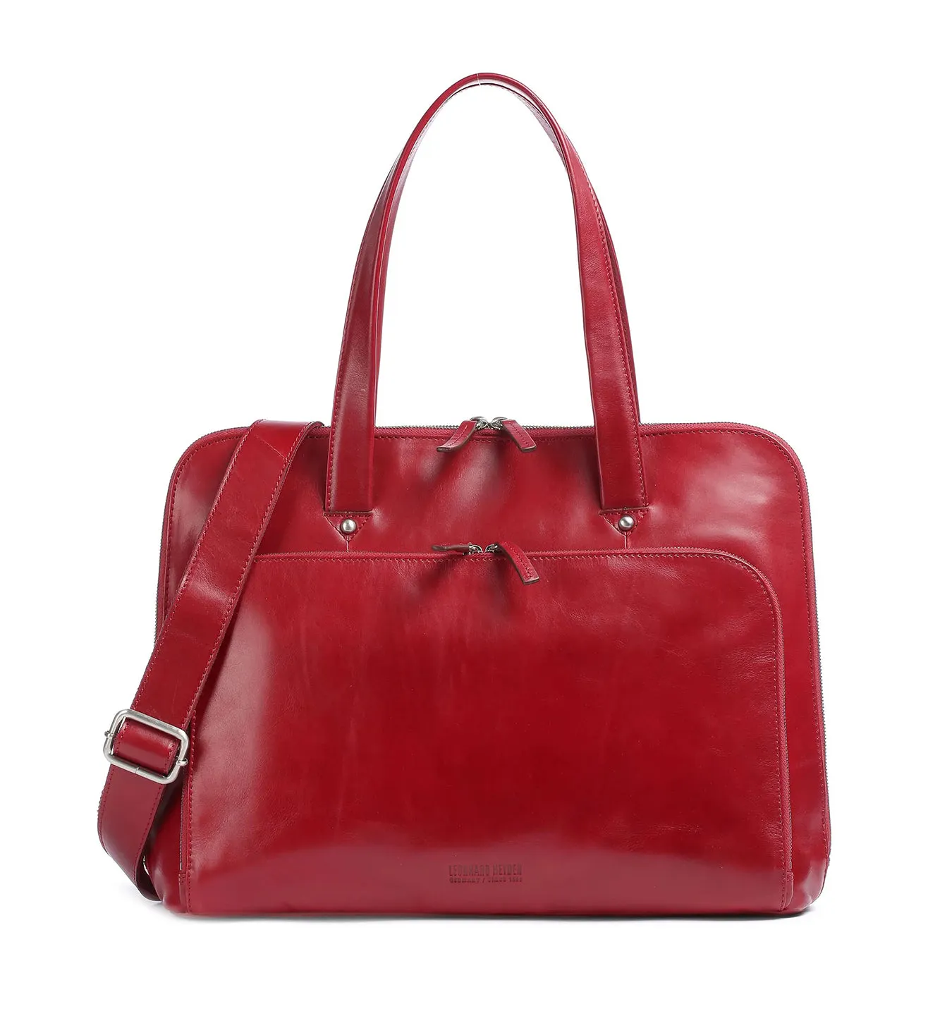 Piquadro Blue Square Unisex Red Laptop Briefcase