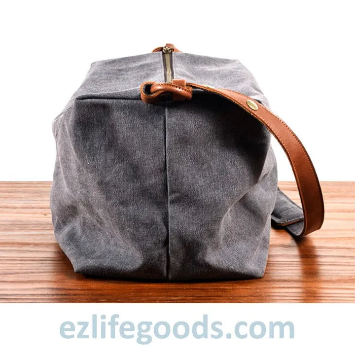 Retro Canvas Shoulder Messenger Bag, Japanese Style Crossbody Bag