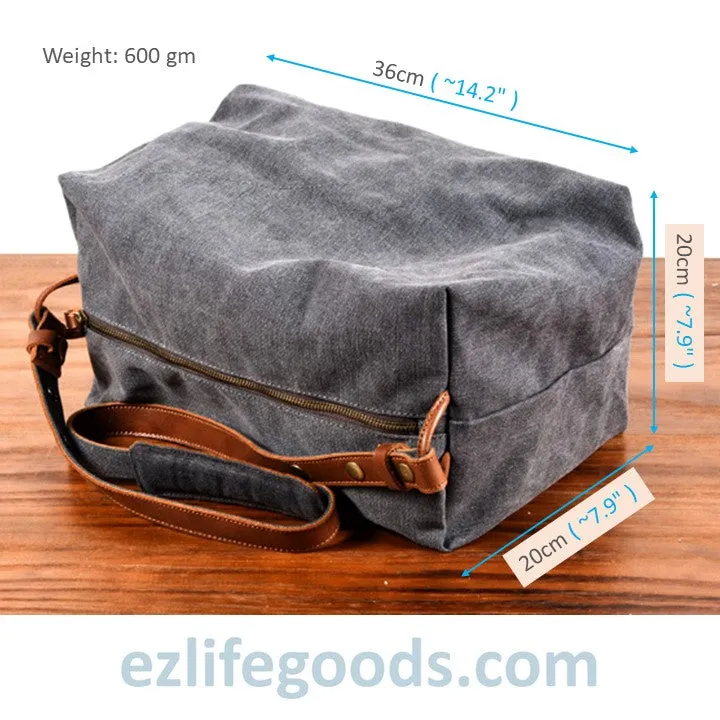 Retro Canvas Shoulder Messenger Bag, Japanese Style Crossbody Bag