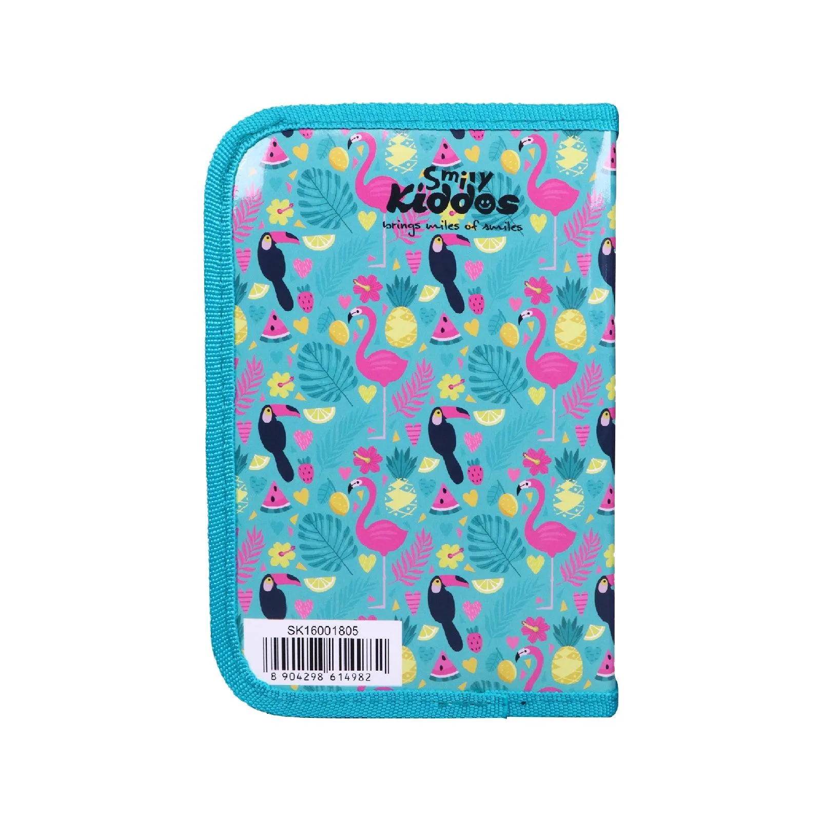 Smily Kiddos Stationery Case Flamingo Theme Blue (Stationery Included)