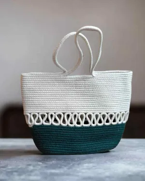 Sophisticated Designer Cotton Rope Bag
