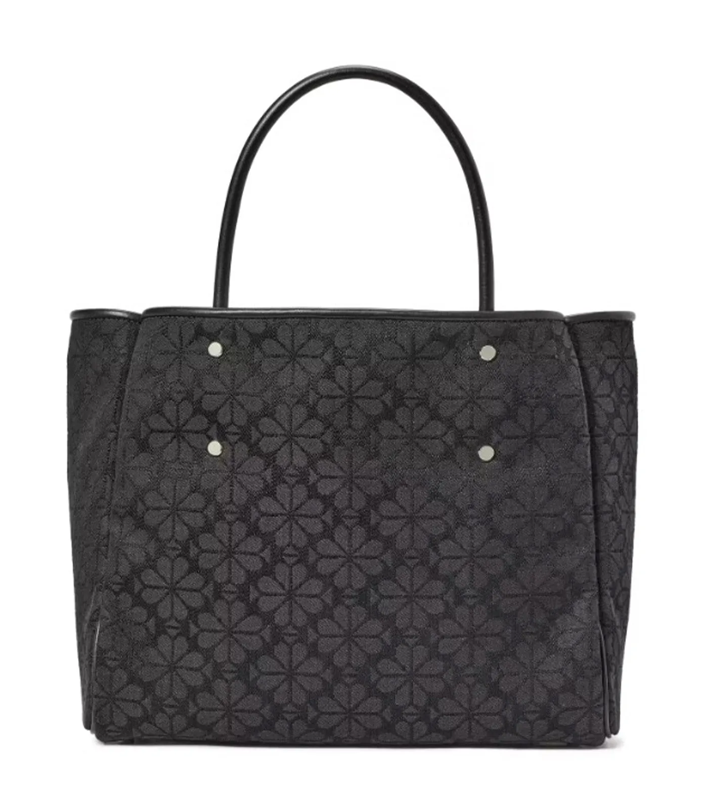 Spade Flower Jacquard Medium Everything Tote Black Multi