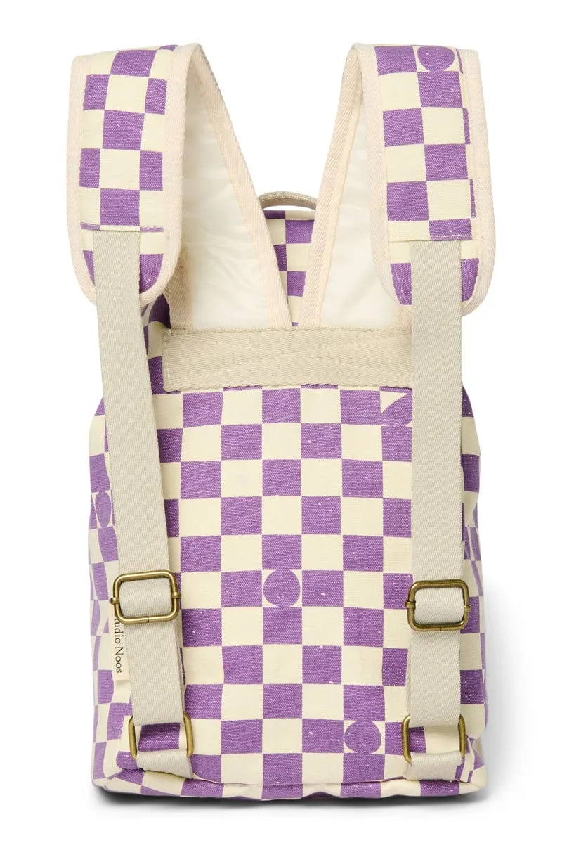 Studio Noos Mini Backpack - Violet Checkerboard