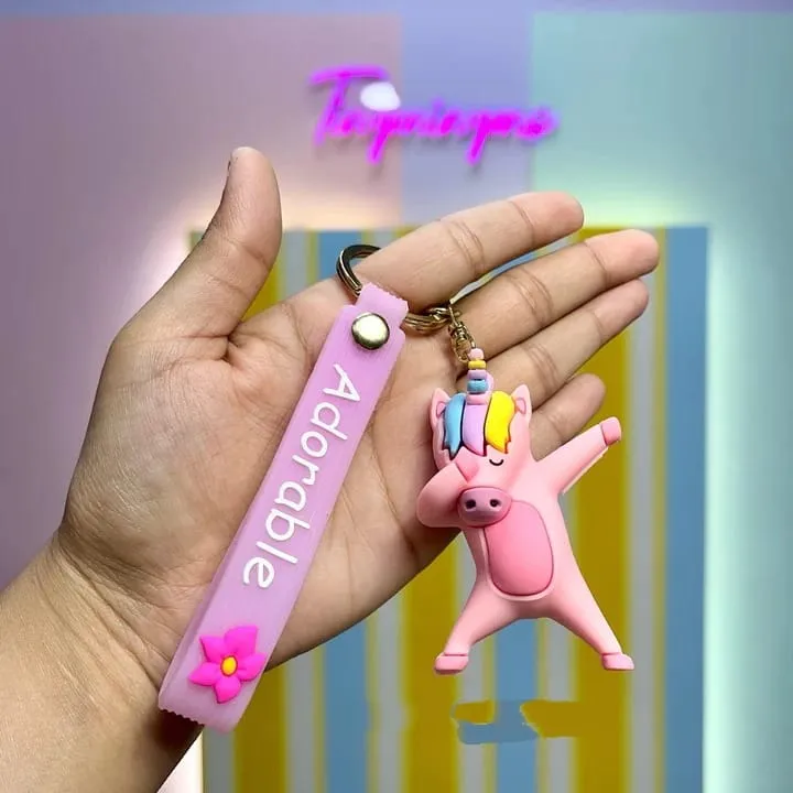 Stylish Unicorn Keychain .