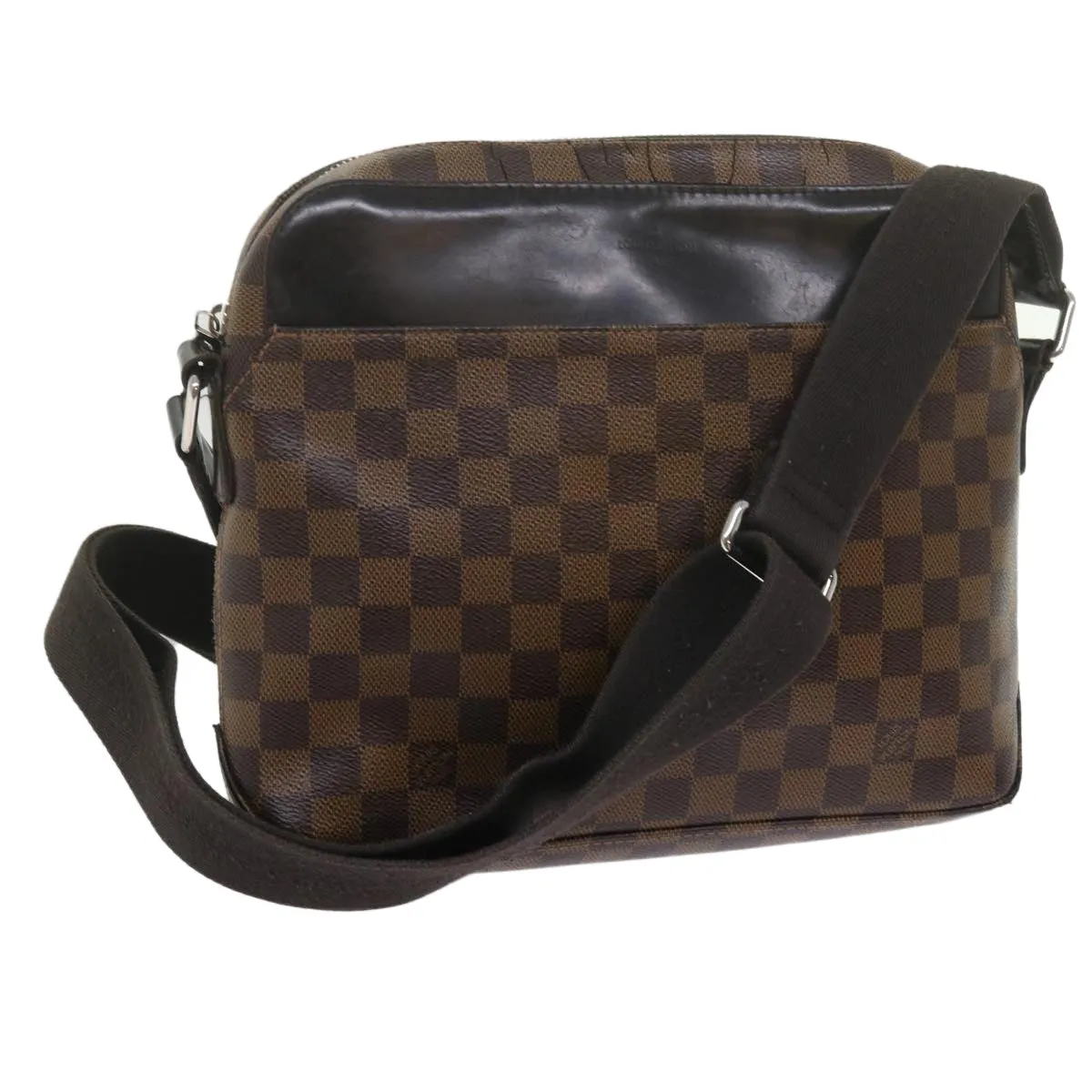 Trendy Inspired Louis Vuitton Damier Ebene Jake Messenger Pm Shoulder Bag N41568 Lv Auth Bs10717