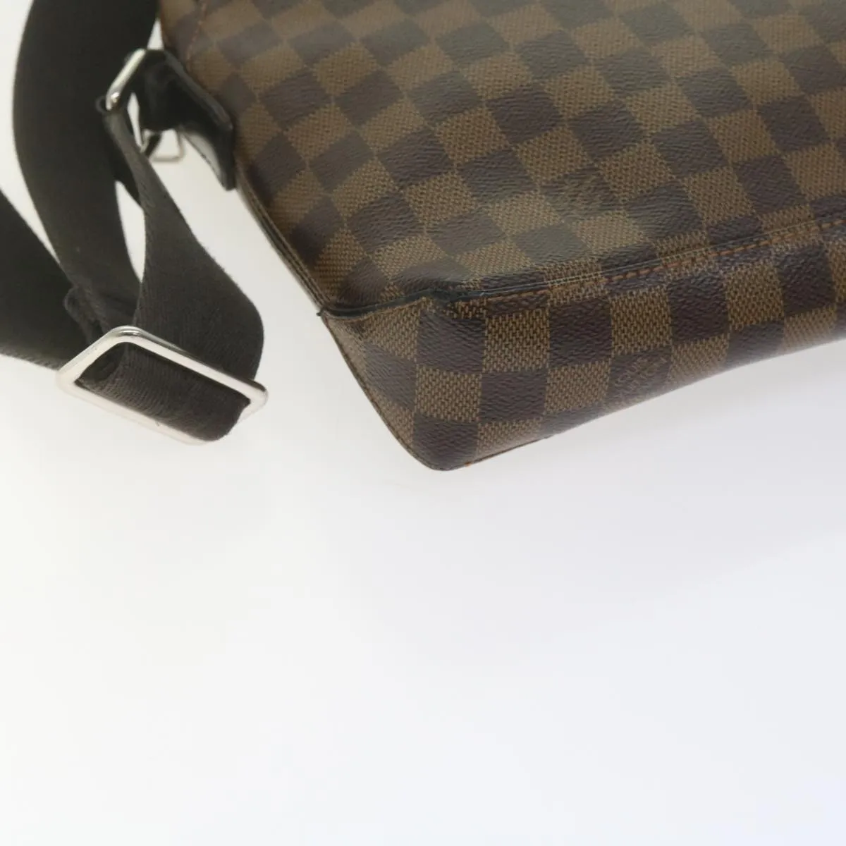 Trendy Inspired Louis Vuitton Damier Ebene Jake Messenger Pm Shoulder Bag N41568 Lv Auth Bs10717