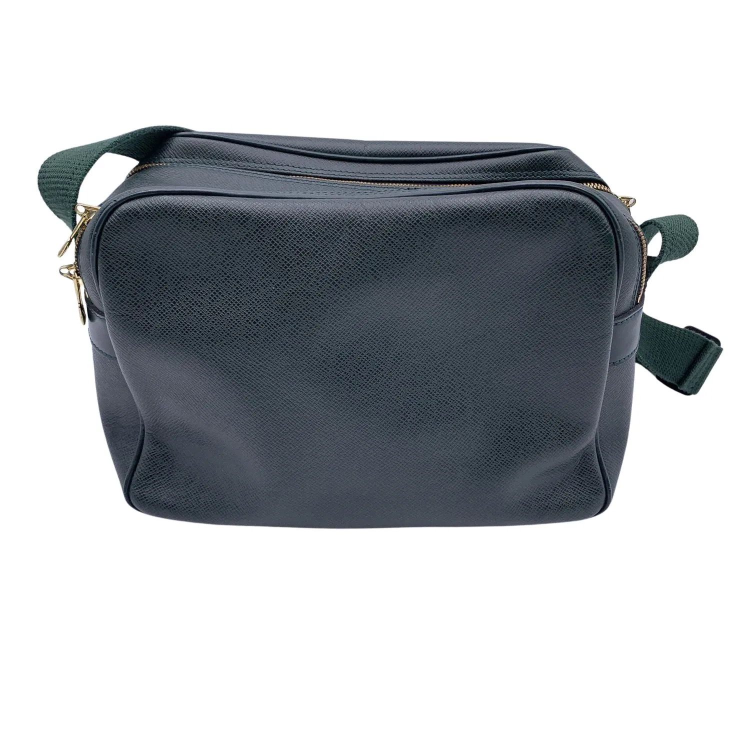 Trendy Inspired Louis Vuitton Green Taiga Leather Reporter Pm Messenger Bag