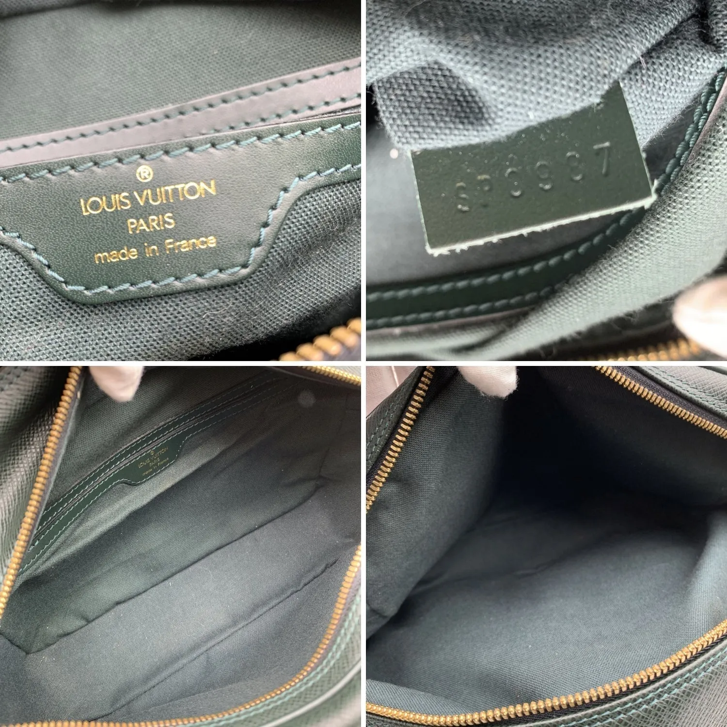 Trendy Inspired Louis Vuitton Green Taiga Leather Reporter Pm Messenger Bag